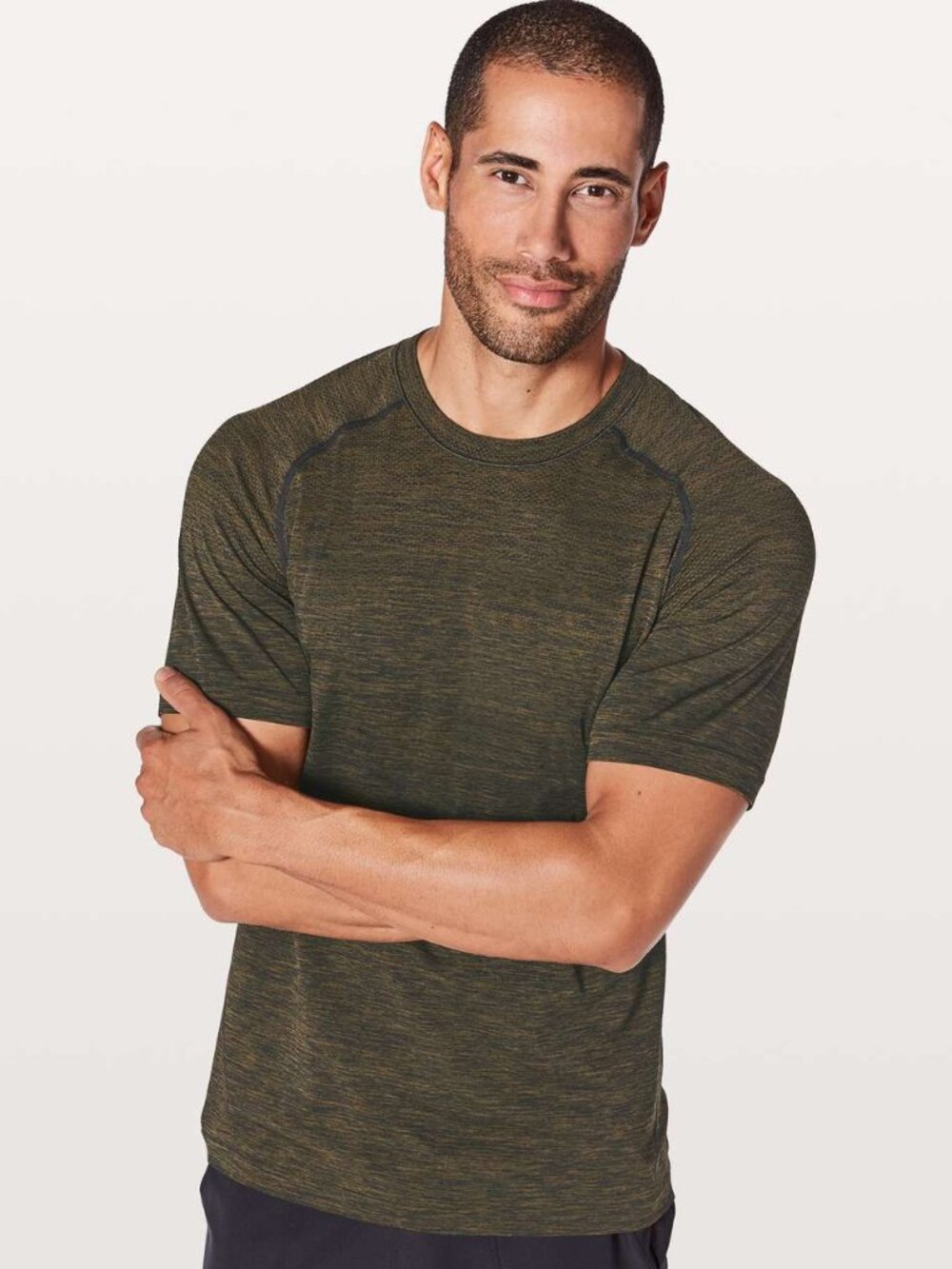 Lululemon men's metal vent tech shirt M deep meadow black